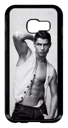 Coque smartphone - Cr7 cristiano ronaldo body beau gosse - compatible avec Samsung Galaxy A3 (2017) - Plastique - bord Noir