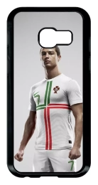 Coque smartphone - CR7 CRISTIANO RONALDO LE BOSS REAL MADRID - compatible avec Samsung Galaxy A3 (2017) - Plastique - bord Noir