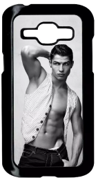 Coque smartphone - Cr7 cristiano ronaldo body beau gosse - compatible avec Samsung Galaxy J1 - Plastique - bord Noir